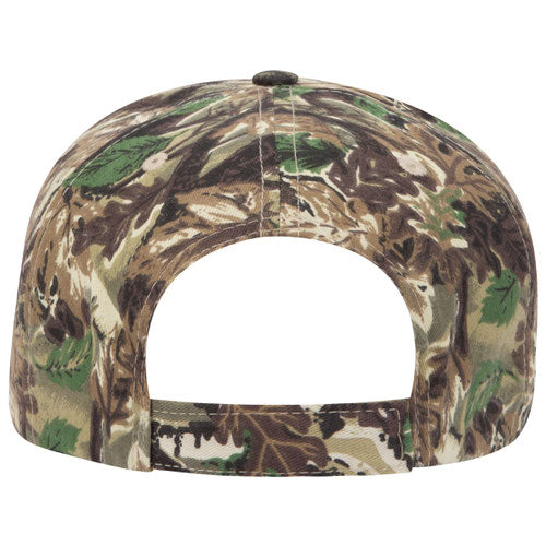 OTTO CAP Camouflage 5 Panel Mid Profile Style Cap - Camo