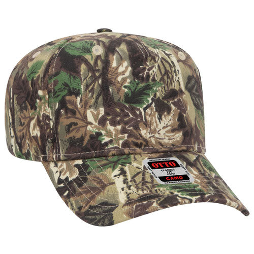 OTTO CAP Camouflage 5 Panel Mid Profile Style Cap - Camo