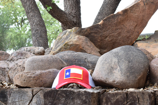 Texas Flag Patch-Red/Red/White - Otto Cap