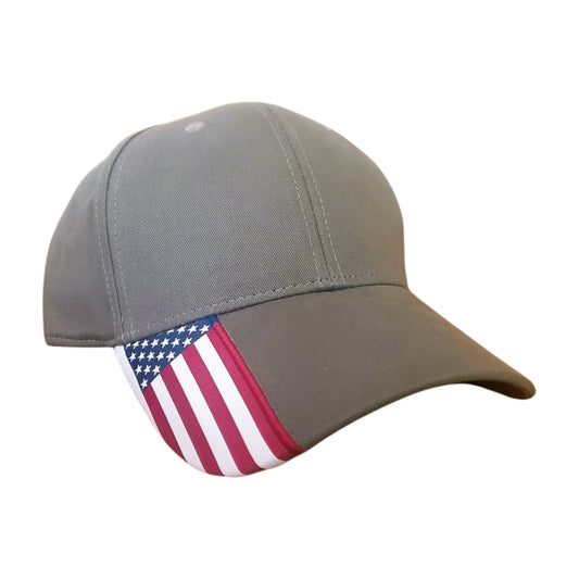 American Flag Cap-Olive