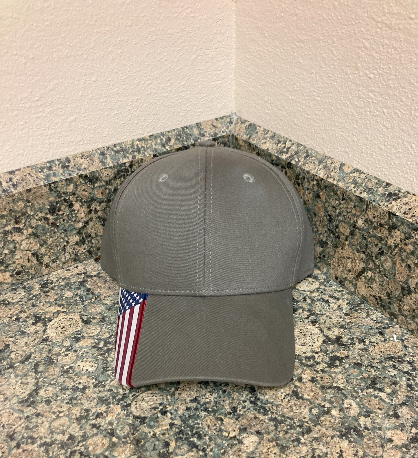 American Flag Cap-Olive