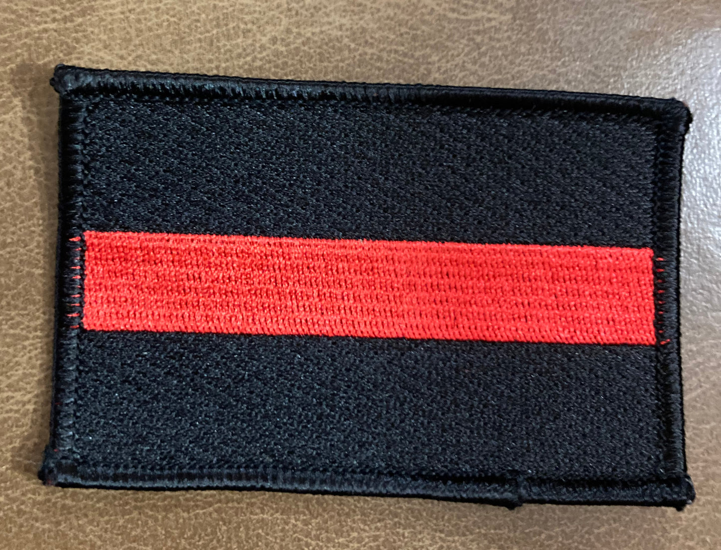 Red Line Embroidered Patch