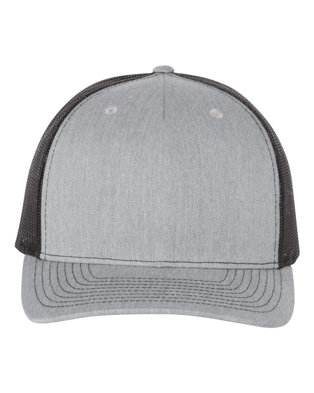 Richardson - Five-Panel Trucker Cap - 112FP - Heather Grey/Blk