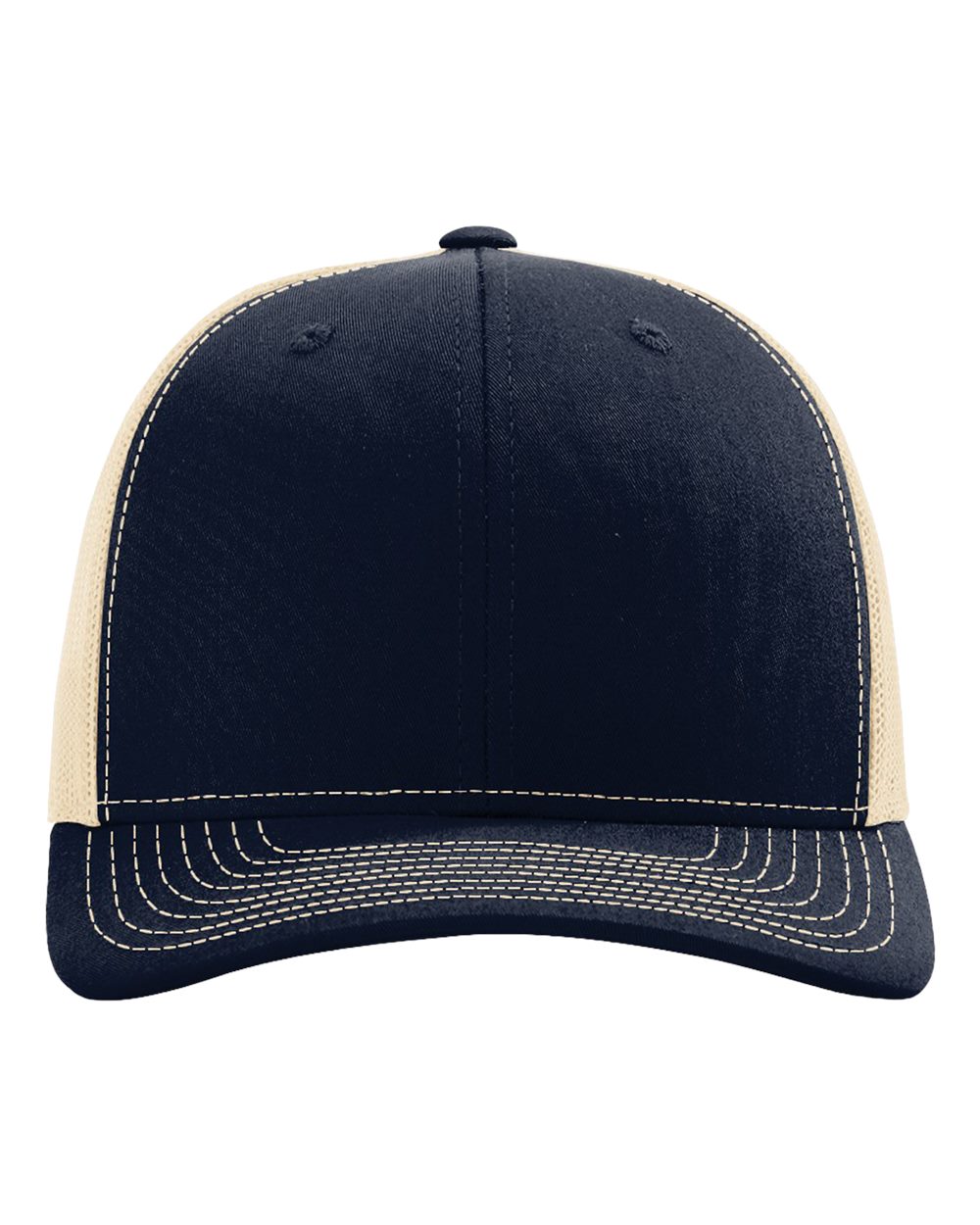 Richardson - Snapback Trucker Cap - 112 Navy/Khaki