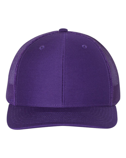 Richardson - Snapback Trucker Cap - 112 - Purple