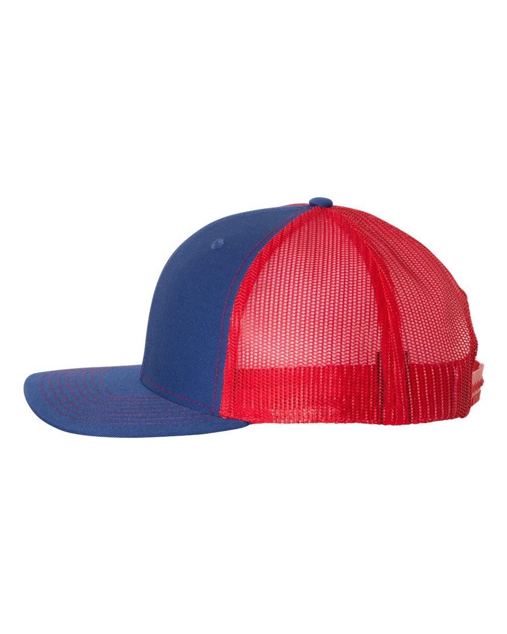 Richardson - Snapback Trucker Cap - 112--Royal/ Red