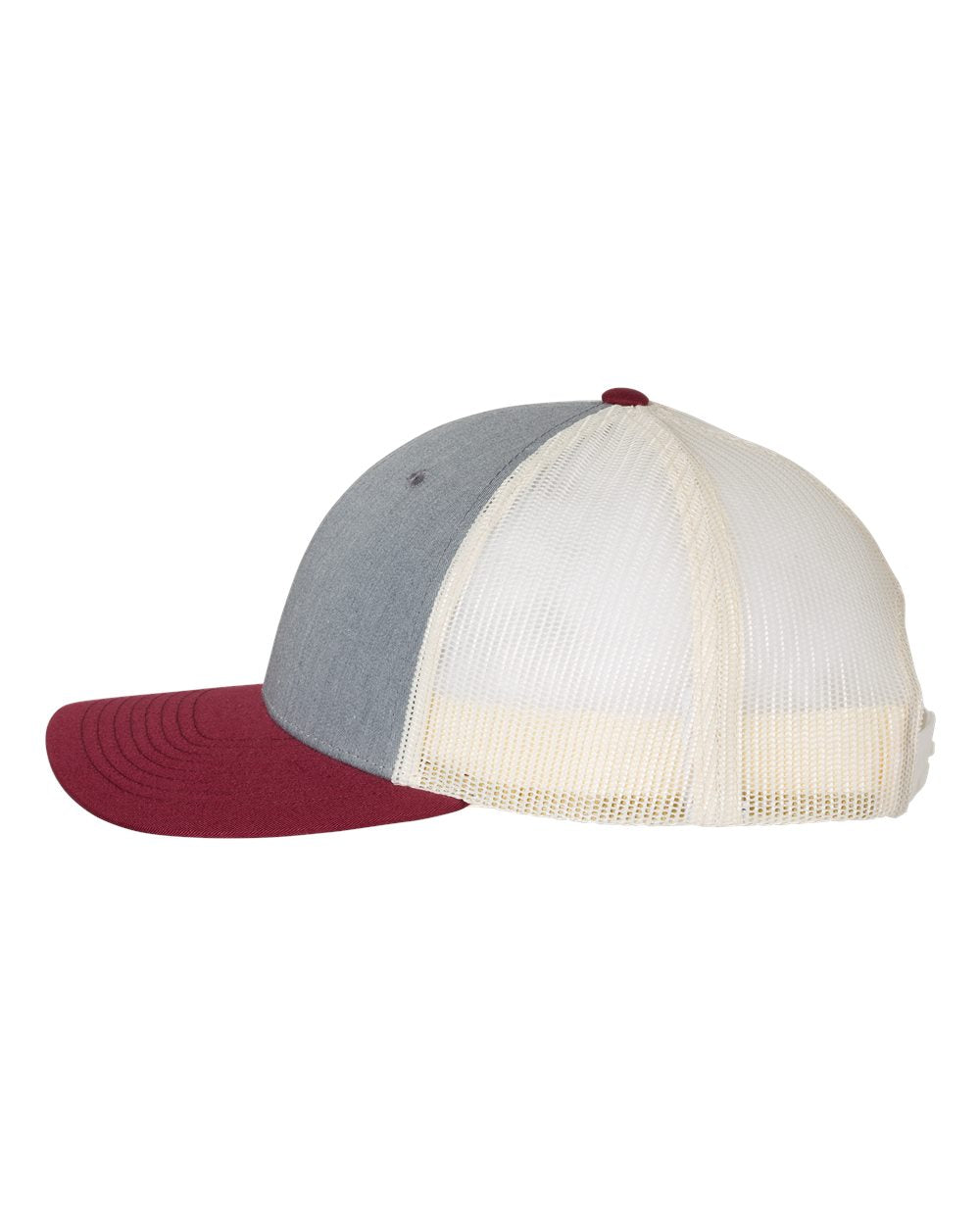 Richardson - Low Pro Trucker Cap - 115 - Grey-Birch-Cardinal